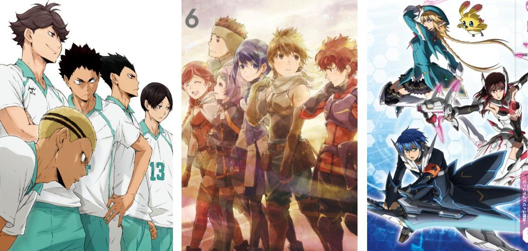 Haikyuu II 8 Hai to Gensou to Grimgar 6 Phantasy Star Online II the Animation 6